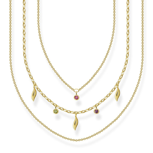 Thomas Sabo Necklace Leaves Gold | The Jewellery Boutique