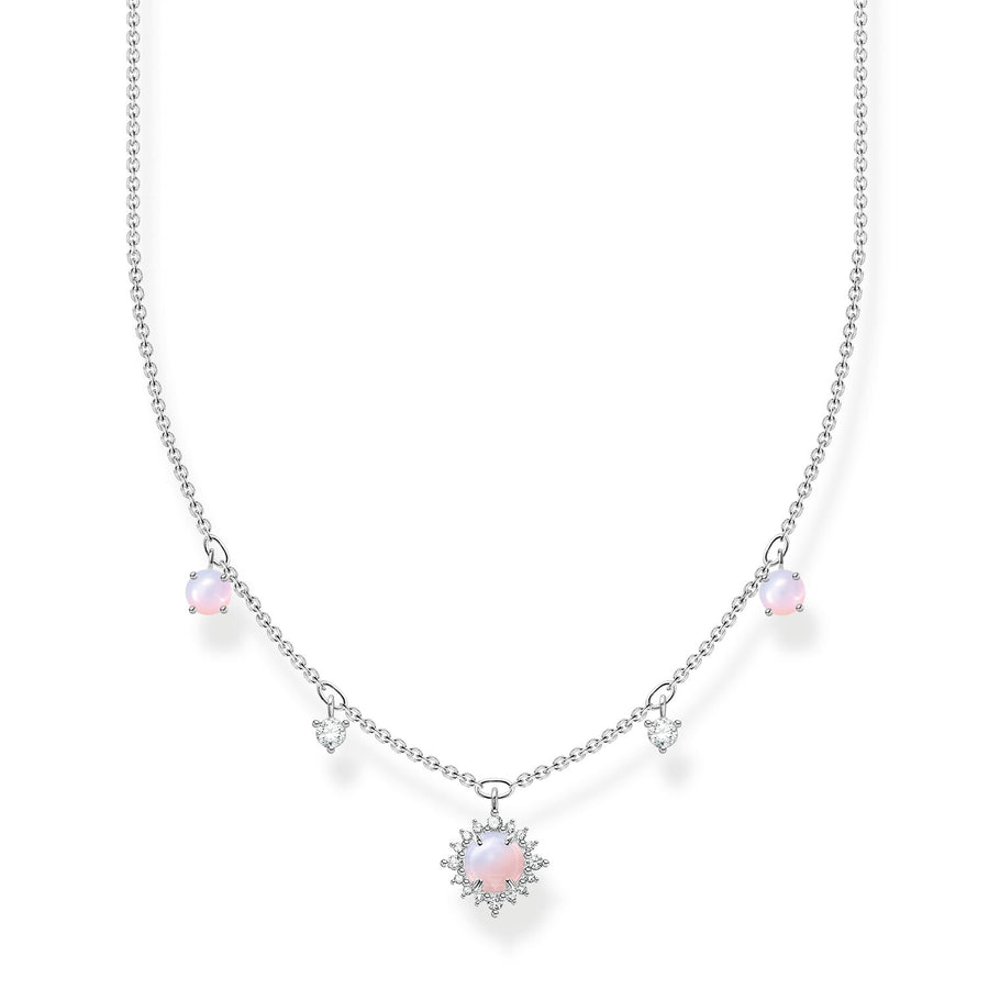 Thomas Sabo Necklace Pink Stone Silver | The Jewellery Boutique