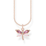Thomas Sabo Necklace Dragonfly Rose Gold | The Jewellery Boutique