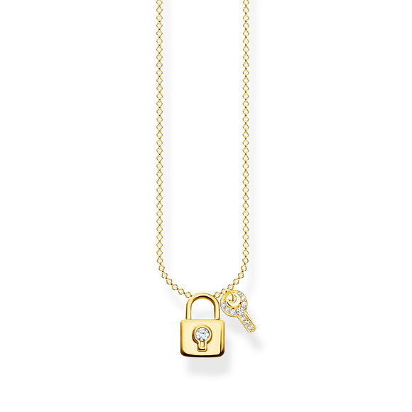 Thomas Sabo Necklace lock with key gold