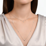 Thomas Sabo Necklace with Hearts and White Stones Silver TKE2154