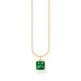 Thomas Sabo Necklace with green stone gold TKE2156Y