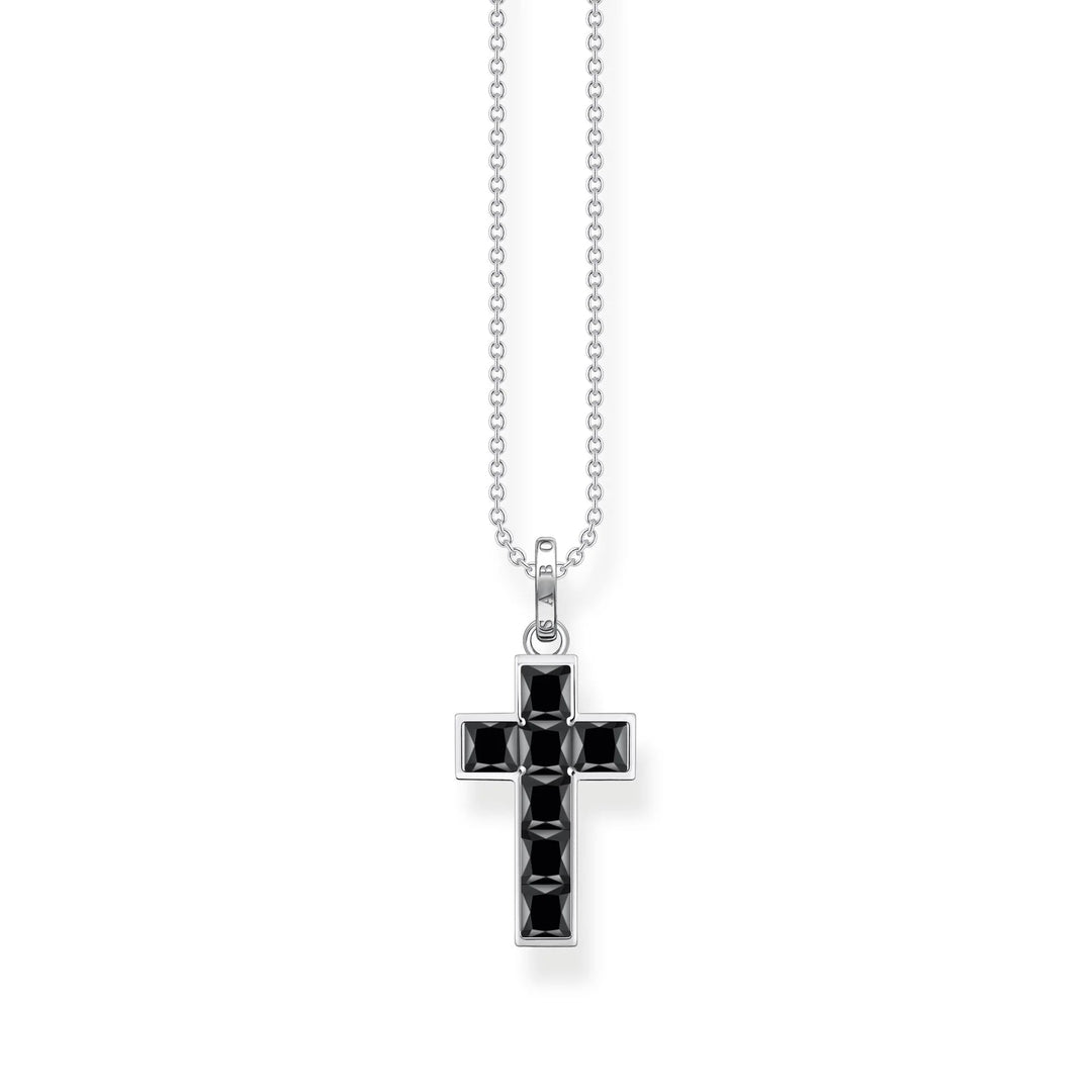 THOMAS SABO Heritage Black Cross Necklace TKE2166BCZ