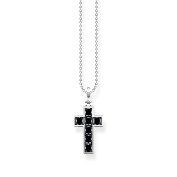 THOMAS SABO Heritage Black Cross Necklace TKE2166BCZ