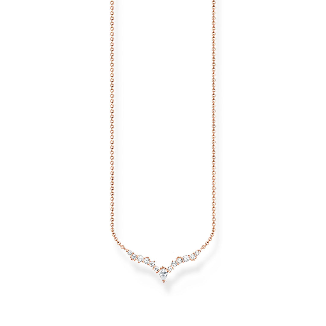 Thomas Sabo Necklace ice crystals rose gold TKE2172R