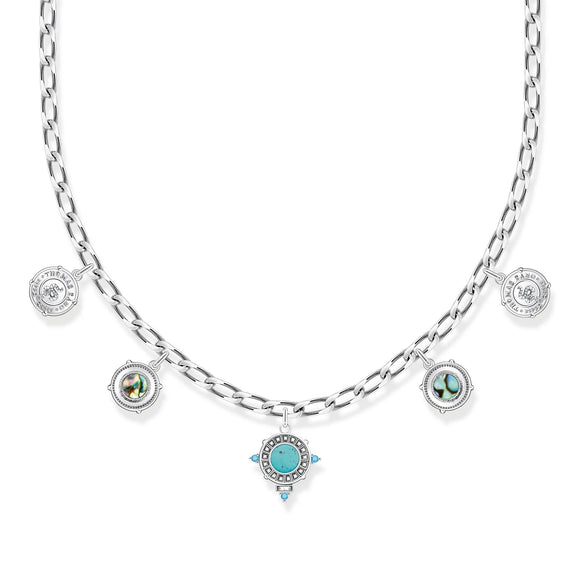 THOMAS SABO Necklace phoenix wing with blue stones silver – Carriage  Jewellers