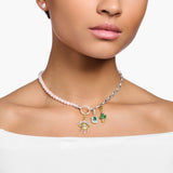 THOMAS SABO Chain Rose Quartz Bead Necklace TKE2188RQ
