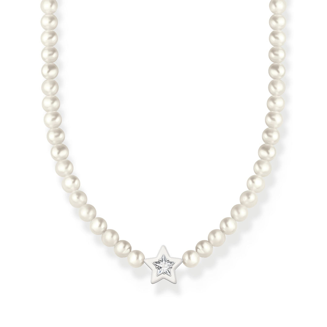 THOMAS SABO Star Necklace with Freshwater Pearls TKE2198