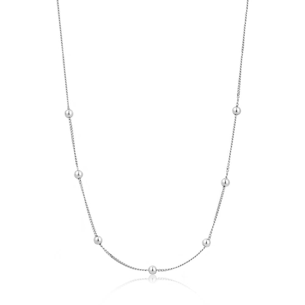 Ania Haie Modern Beaded Necklace - Silver