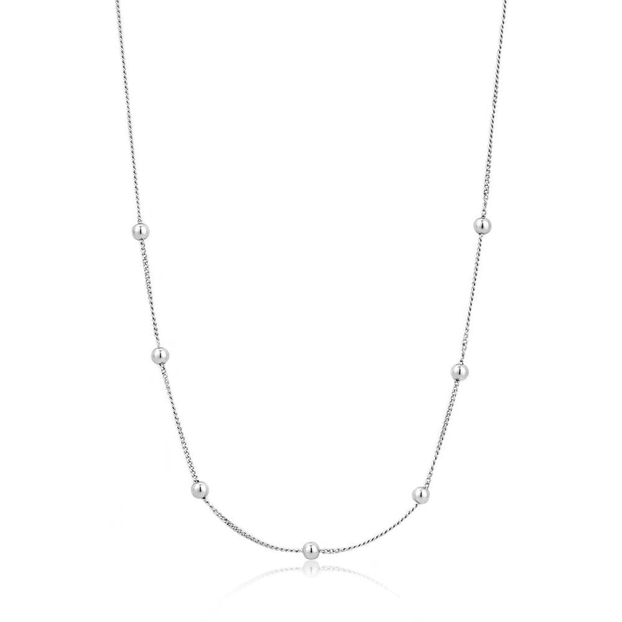 Ania Haie Modern Beaded Necklace - Silver