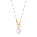 Ania Haie Gold Pearl Sparkle Pendant Necklace N043-03G