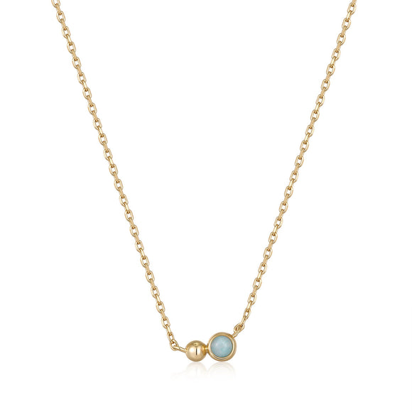 Ania Haie Gold Orb Amazonite Pendant Necklace N045-02G-AM