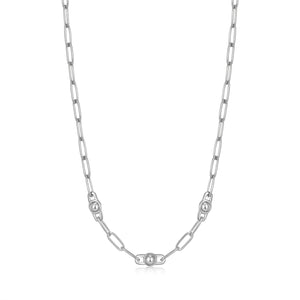 Ania Haie Silver Orb Link Chunky Chain Necklace N045-04H