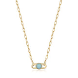 Ania Haie Gold Orb Amazonite Link Necklace N045-05G-AM