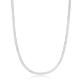 Ania Haie Silver Flat Snake Chain Necklace N046-01H