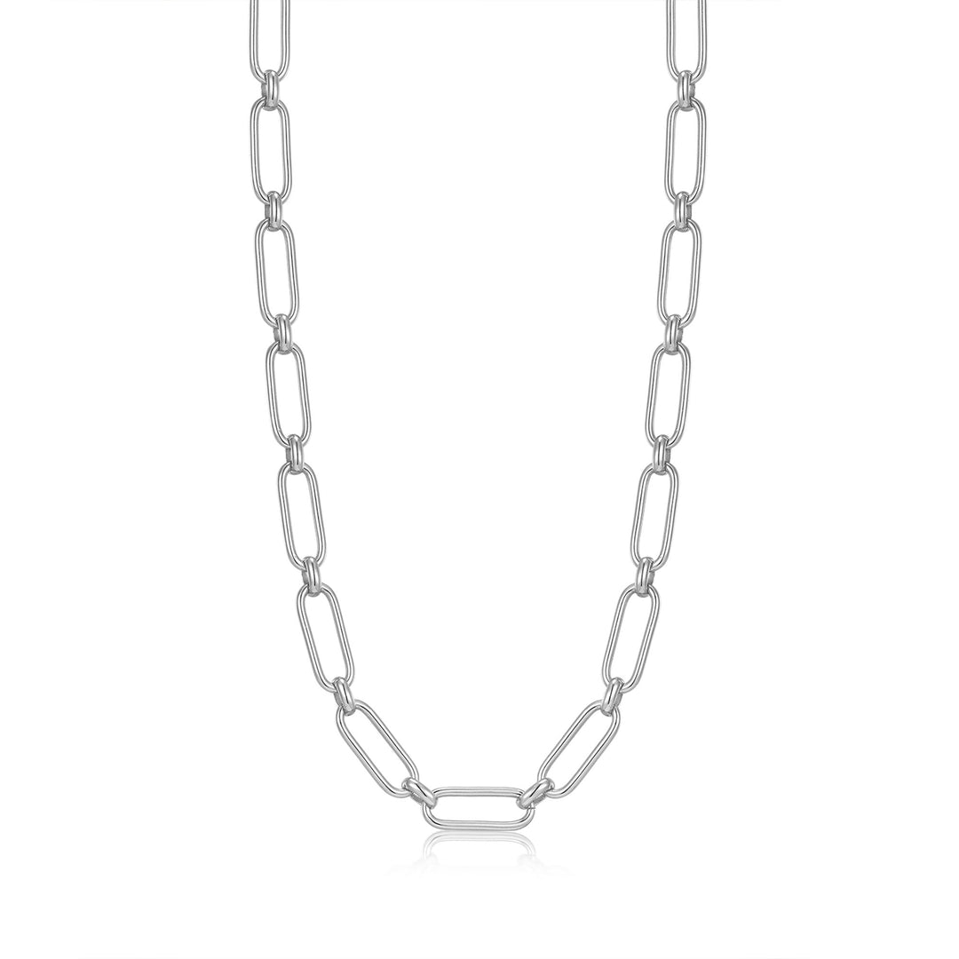 Ania Haie Silver Cable Connect Chunky Chain Necklace N046-02H