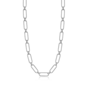 Ania Haie Silver Cable Connect Chunky Chain Necklace N046-02H