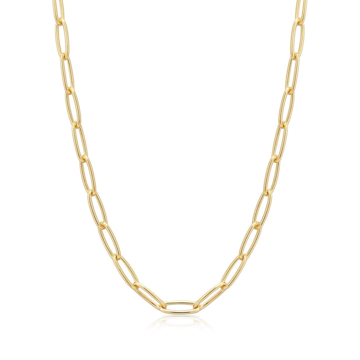 Ania Haie Gold Paperclip Chunky Chain Necklace N046-03G