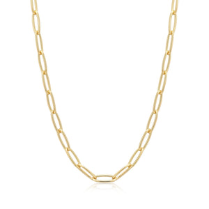 Ania Haie Gold Paperclip Chunky Chain Necklace N046-03G