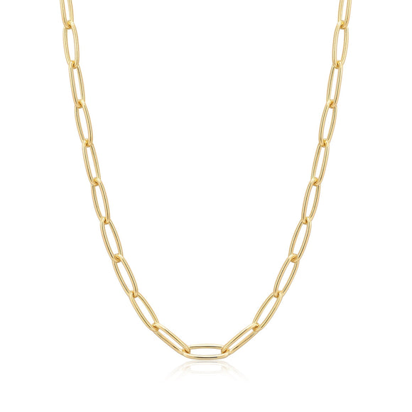 Ania Haie Gold Paperclip Chunky Chain Necklace N046-03G
