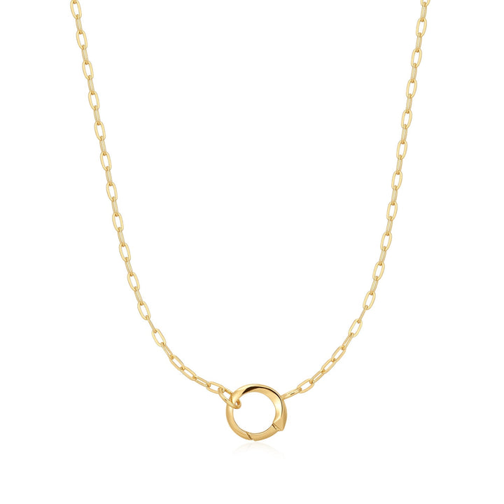 Ania Haie Gold Mini Link Charm Chain Connector Necklace N048-04G