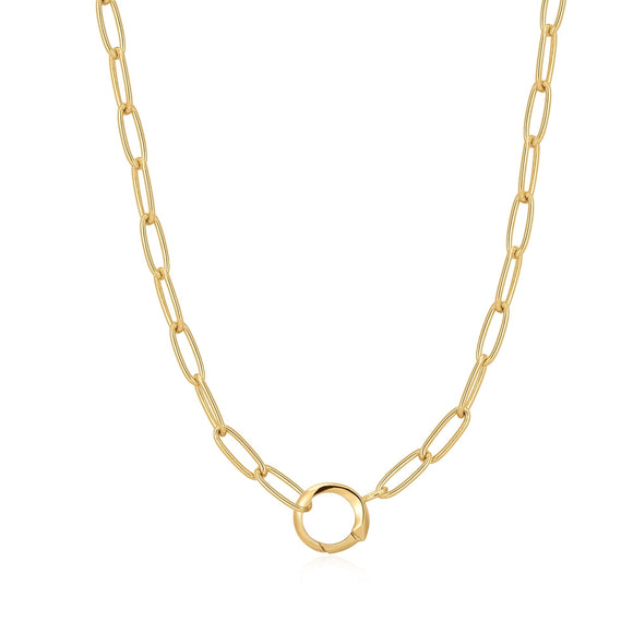 Ania Haie Gold Link Charm Chain Connector Necklace N048-05G