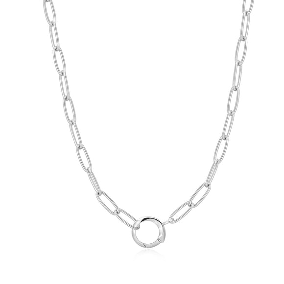 Ania Haie Silver Link Charm Chain Connector Necklace N048-05H