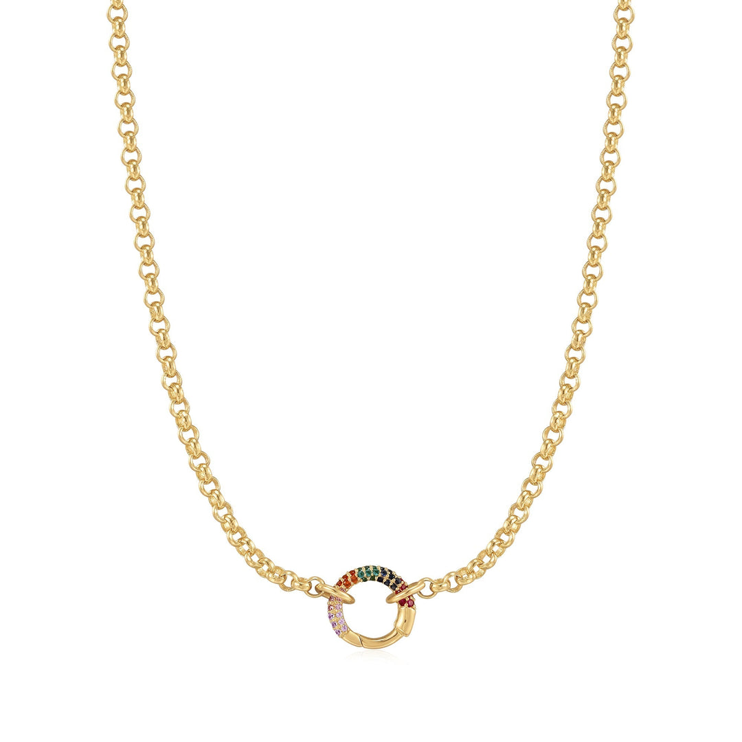 Ania Haie Gold Chain Rainbow Connector Necklace N048-07G