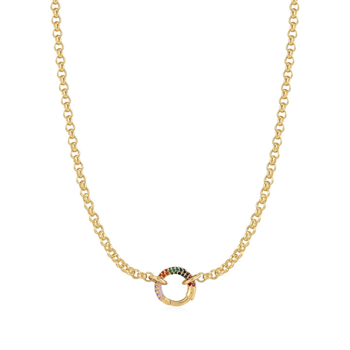 Ania Haie Gold Chain Rainbow Connector Necklace N048-07G