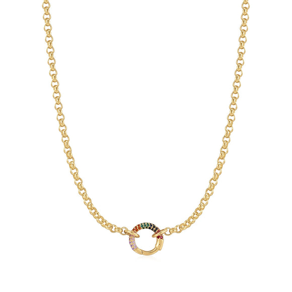 Ania Haie Gold Chain Rainbow Connector Necklace N048-07G