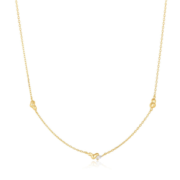 Ania Haie Gold Twisted Wave Chain Necklace N050-02G