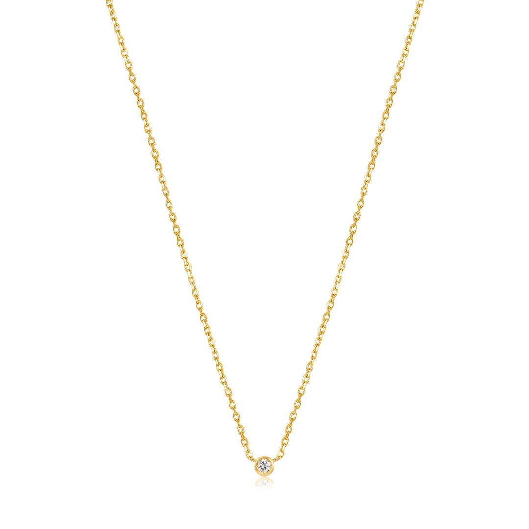 Ania Haie 14kt Gold Single Natural Diamond Necklace NAU001-03YG