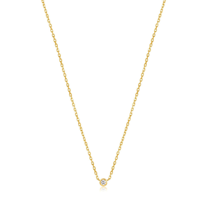 Ania Haie 14kt Gold Single Natural Diamond Necklace NAU001-03YG