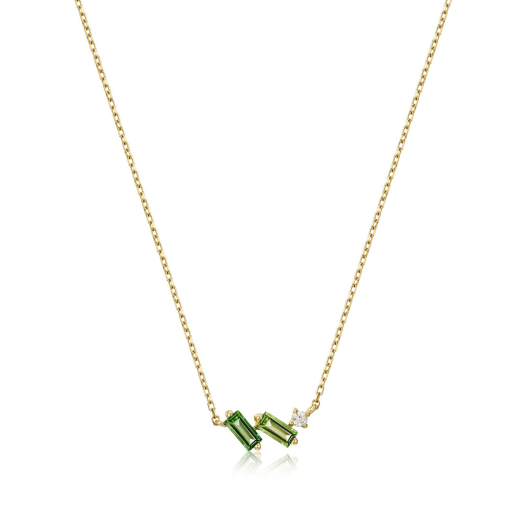 Ania Haie 14kt Gold Tourmaline and White Sapphire Necklace NAU005-01YG