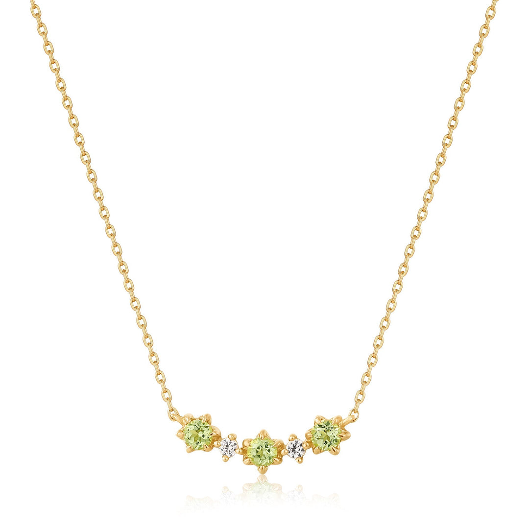 Ania Haie 14kt Gold Peridot and White Sapphire Necklace NAU006-03YG