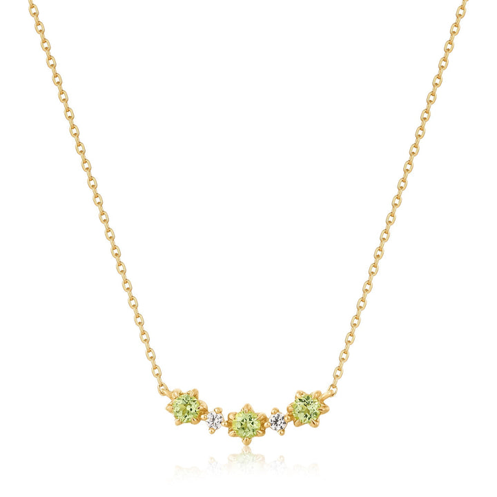 Ania Haie 14kt Gold Peridot and White Sapphire Necklace NAU006-03YG