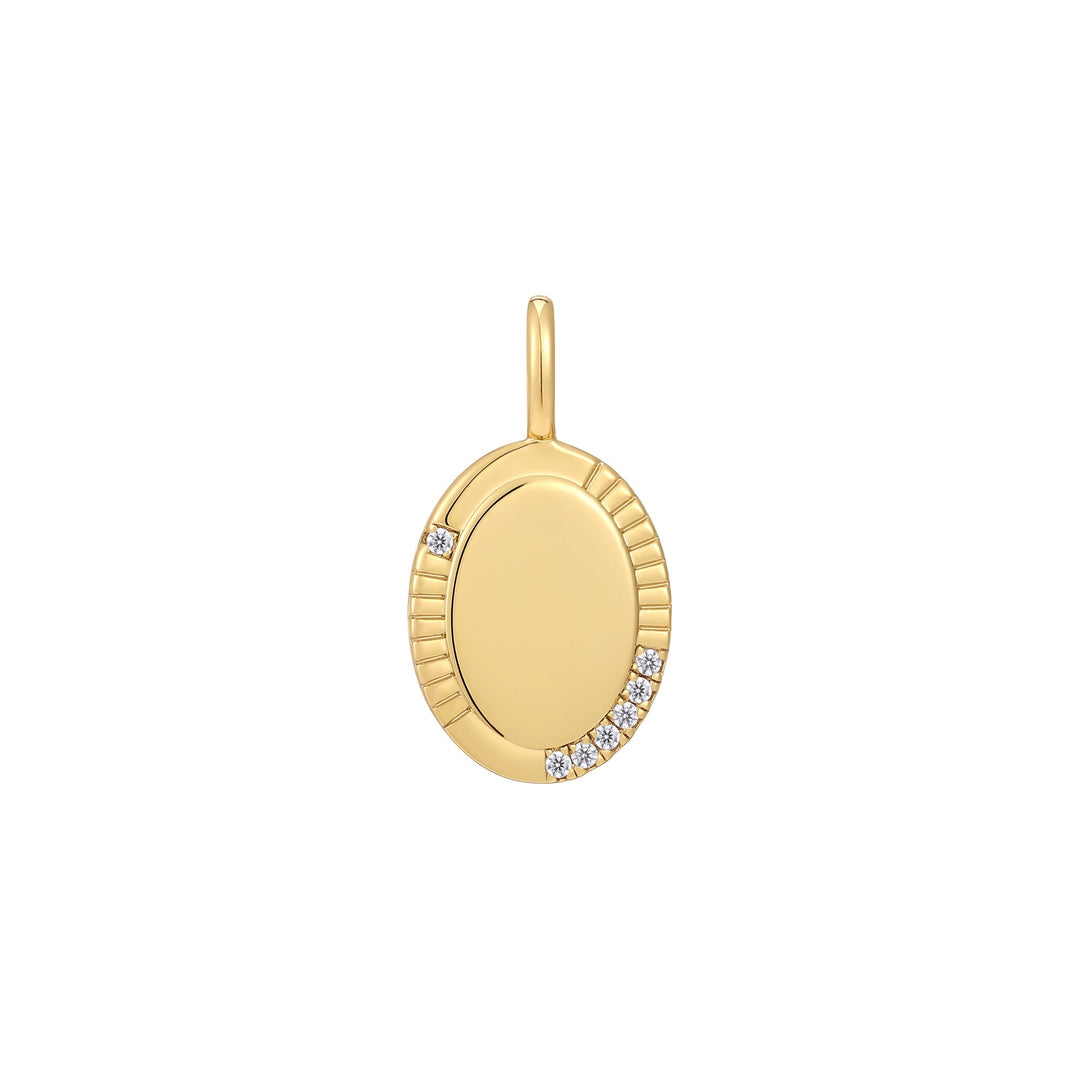 Ania Haie Gold Oval Charm NC048-16G