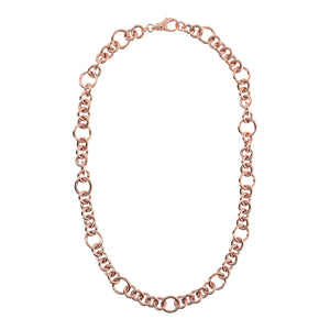 Bronzallure Necklace with Rolò Chain and Rings