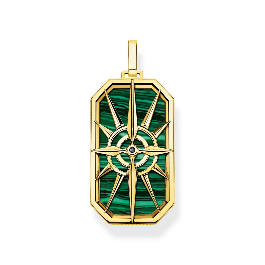 Thomas Sabo Pendant compass star green TPE869Y