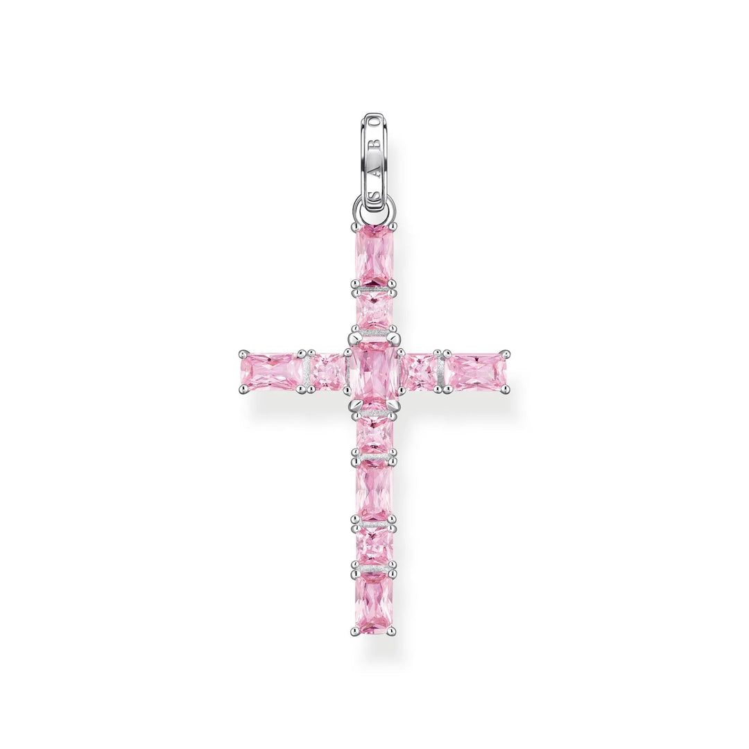 THOMAS SABO Heritage Pink Cross Pendant TPE939