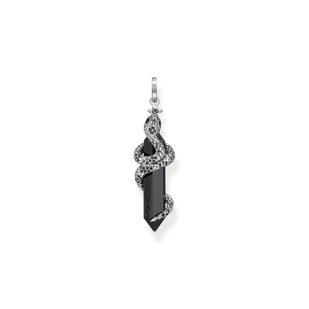 Thomas Sabo Pendant blackened onyx with snake TPE944