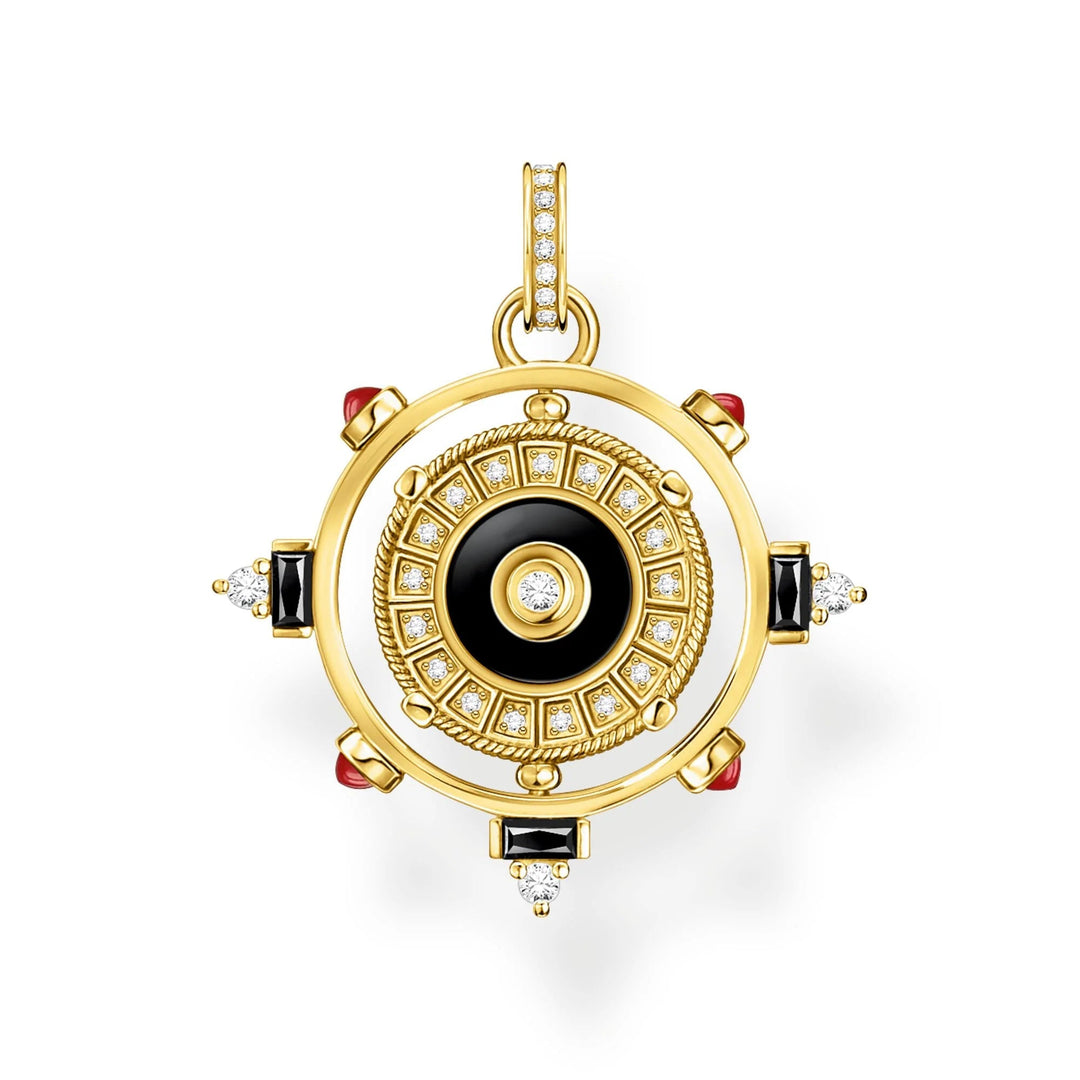 THOMAS SABO Rotating Coin Gold Pendant TPE949Y