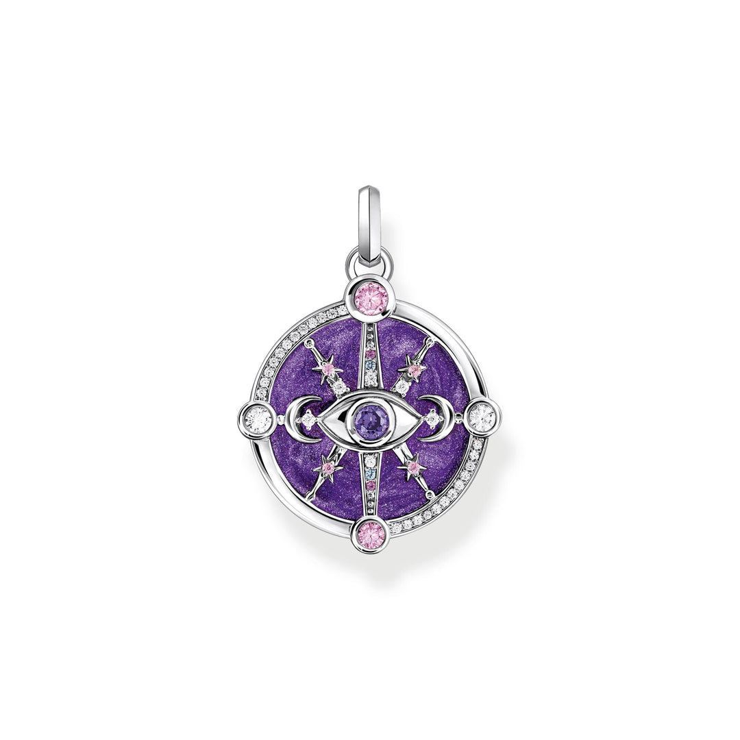 THOMAS SABO Silver Cosmic Eye Pendant with Colourful Stones TPE956