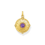 THOMAS SABO Gold Cosmic Eye Pendant with Colourful Stones TPE956Y