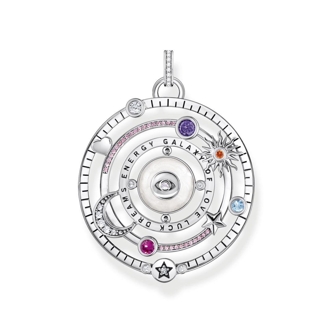 THOMAS SABO Cosmic Silver Pendant with Colourful Stones TPE957