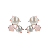 Bronzallure Pearl Cluster Earrings