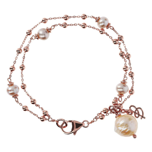 Bronzallure Pearl Rosary Bracelet