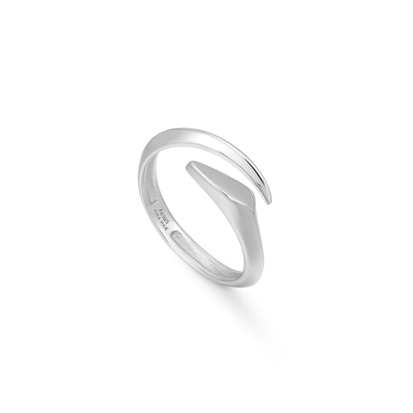 Ania Haie Silver Arrow Twist Adjustable Ring R049-01H