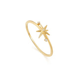 Ania Haie 14kt Gold Star Diamond Ring RAU008-01YG