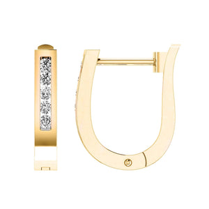 Diamond Huggie Earrings with 0.10ct Diamonds in 9K Yellow Gold - RJO9YHUG10GH